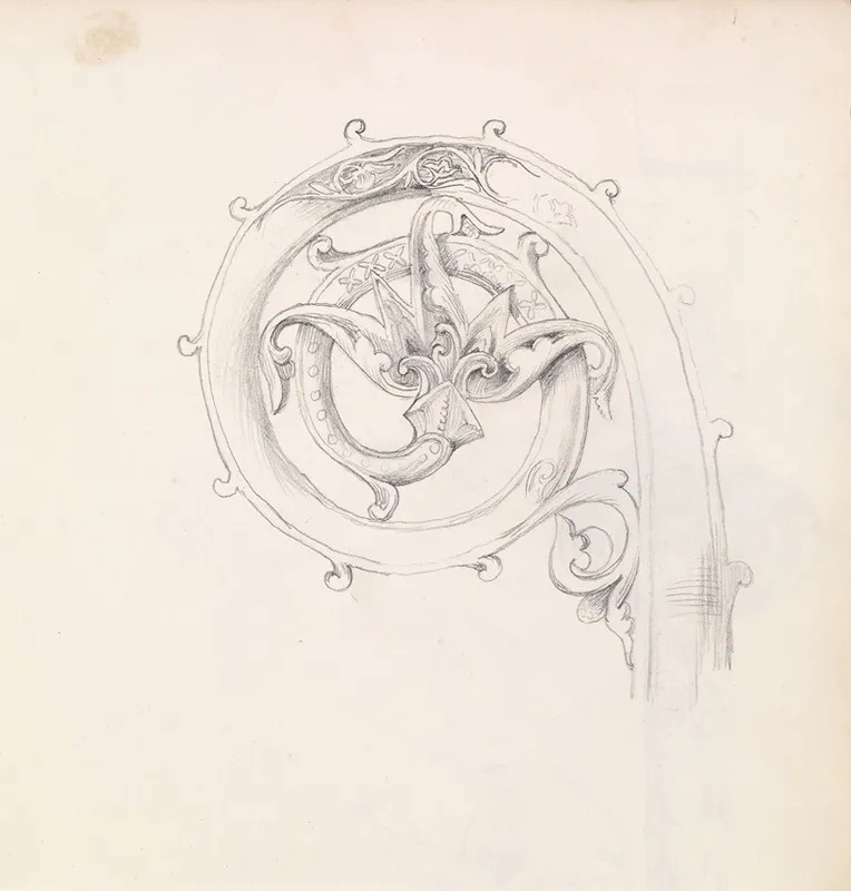 Sketchbook Study For Head Of Crozier