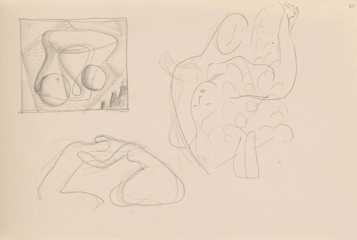 Sketchbook With Various Studies 12