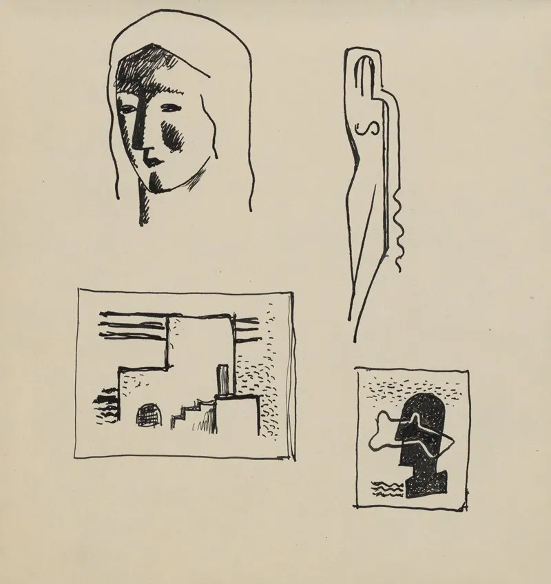 Sketchbook With Various Studies 2