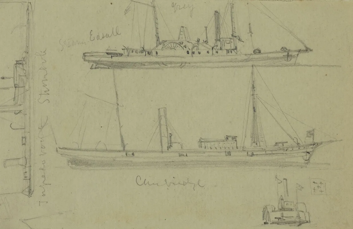 Sketches Of Four Ships