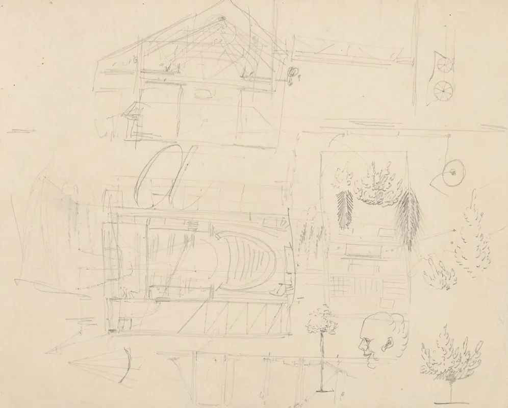Sketches Perhaps For A House Or Theater
