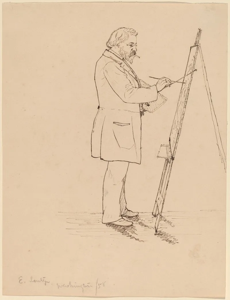 Sketching Emanuel Leutze