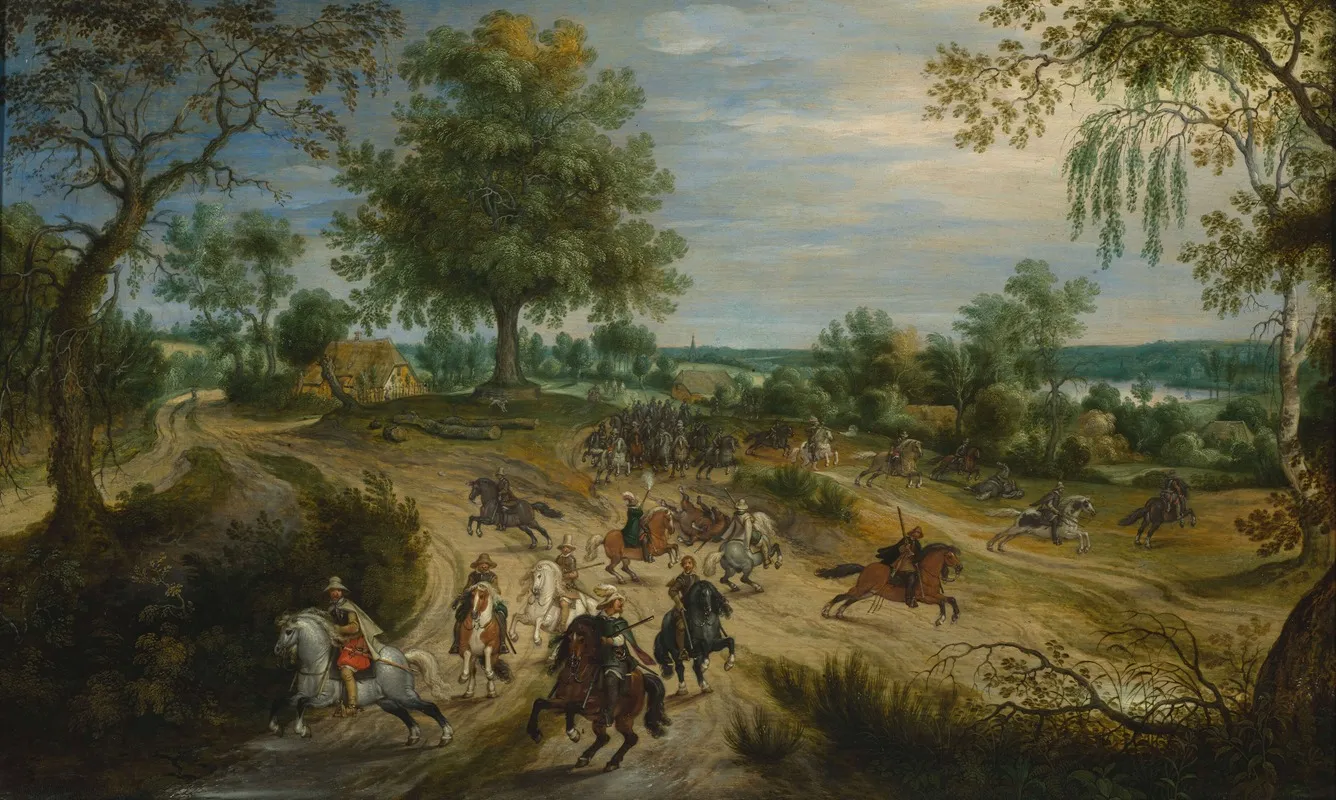 Skirmish 2 by Sebastian Vrancx - Canvas Print