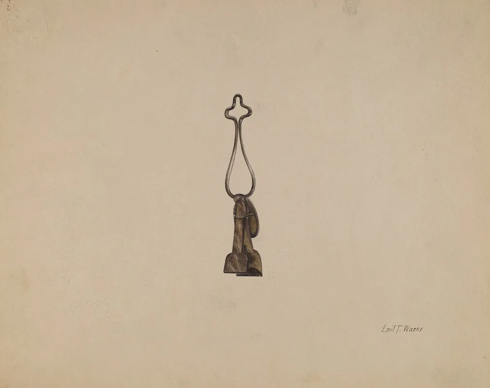 Skirt Hook by Emil Warns - Canvas Print