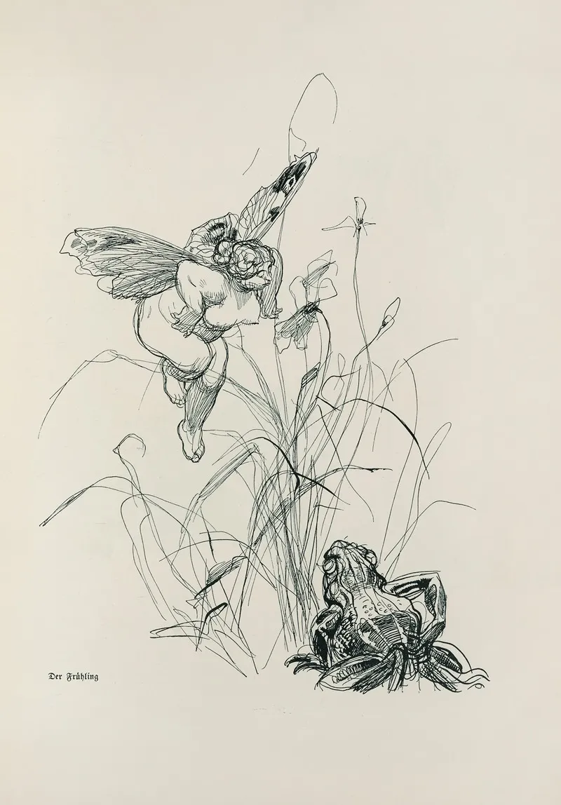 Skizzenbuch Pl 06 by Heinrich Kley - Canvas Print