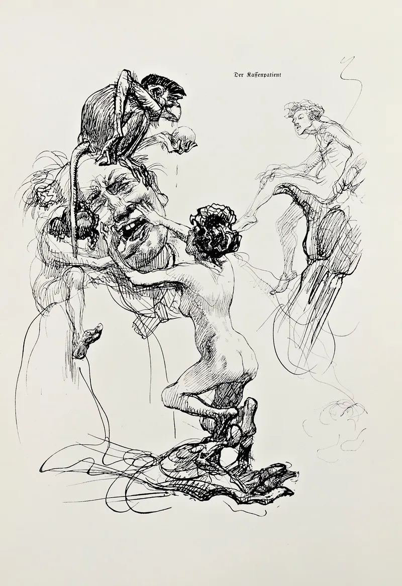 Skizzenbuch Pl 081 by Heinrich Kley - Canvas Print