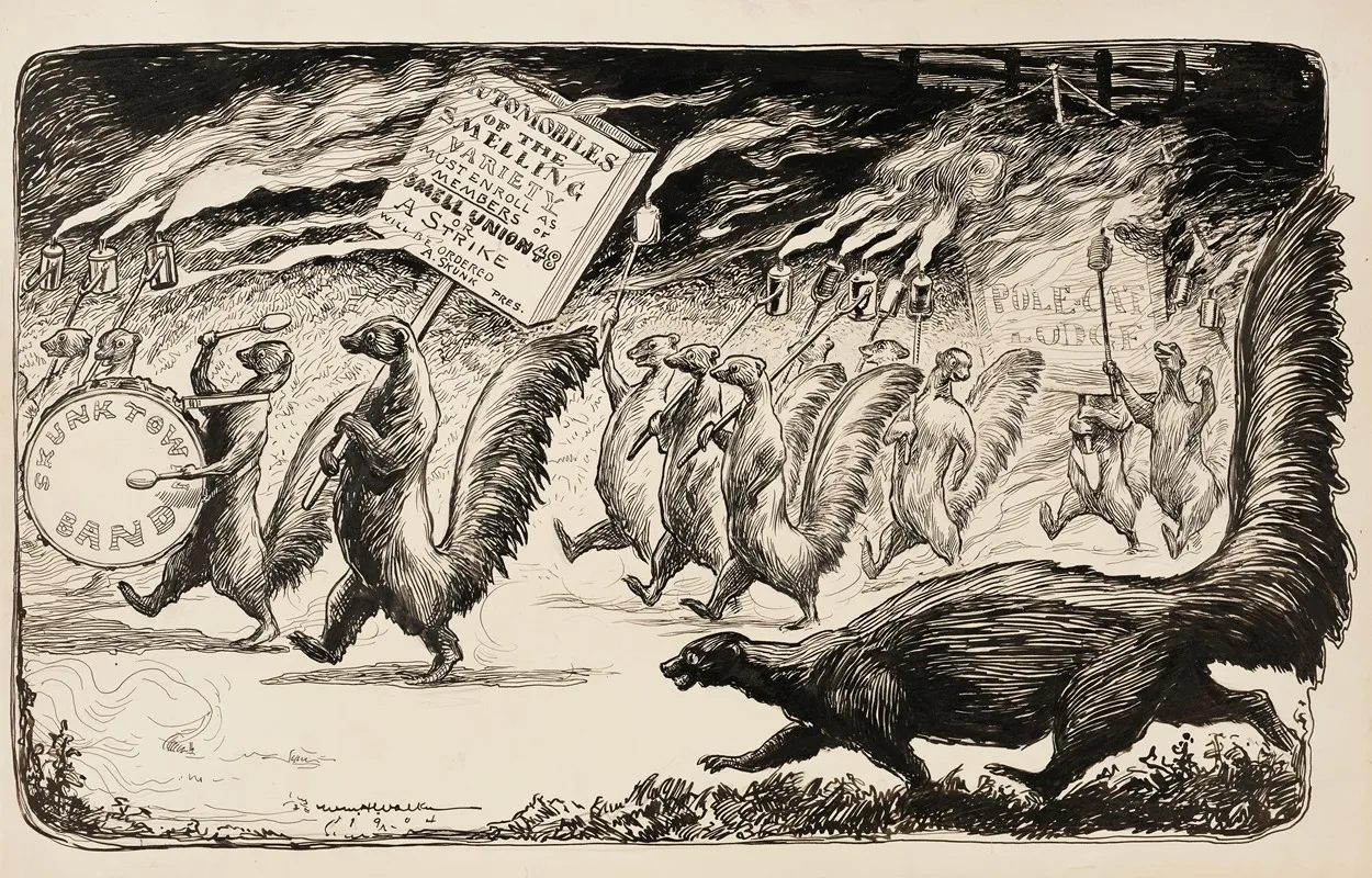 Skunks March To Demand That Smelly Automobiles Be Members Of Their Union