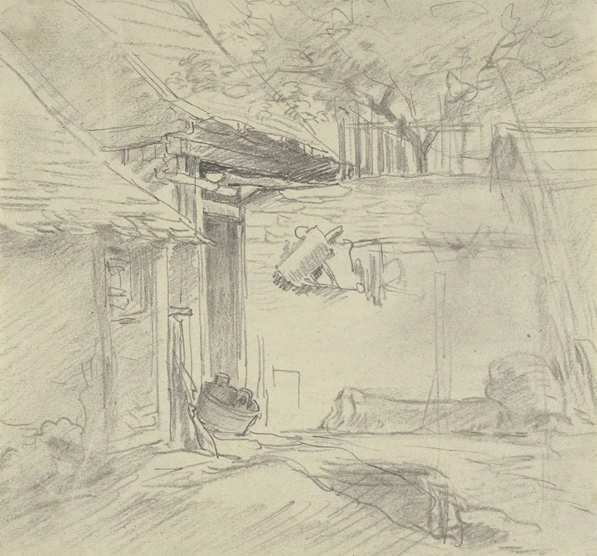 Slaughtered Pig by Anton Burger - Canvas Print