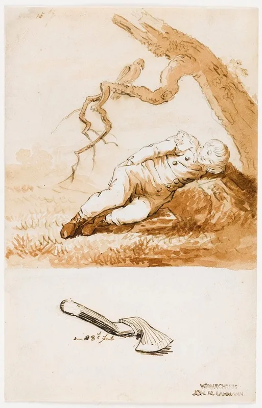 Sleeping Boy 2 by Caspar David Friedrich - Canvas Print