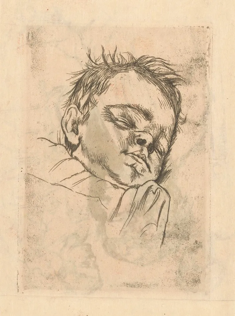 Sleeping Child 6 by Johannes Löhr - Canvas Print