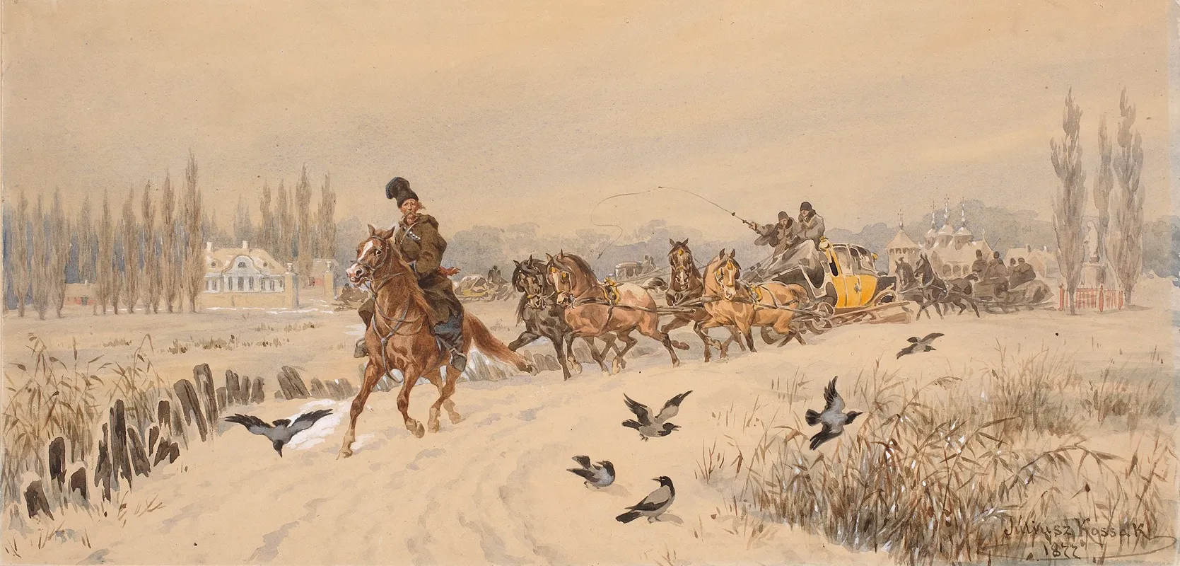 Sleigh Ride Back From A Party