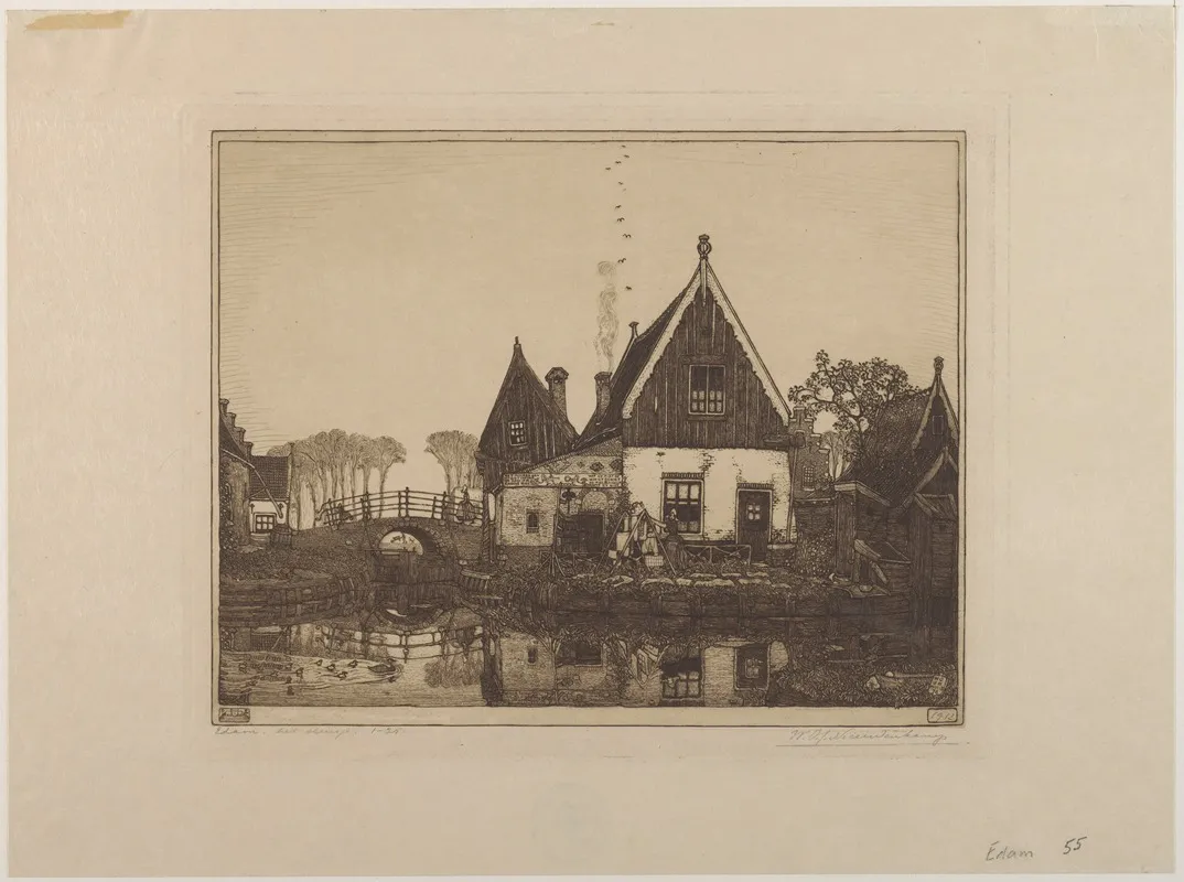 Sluisje Edam by Wijnand Otto Jan Nieuwenkamp - Canvas Print