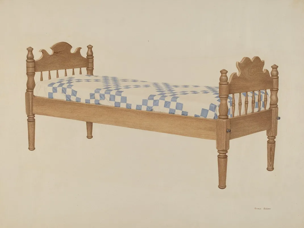 Small Day Bed by Grace Bolser - Canvas Print