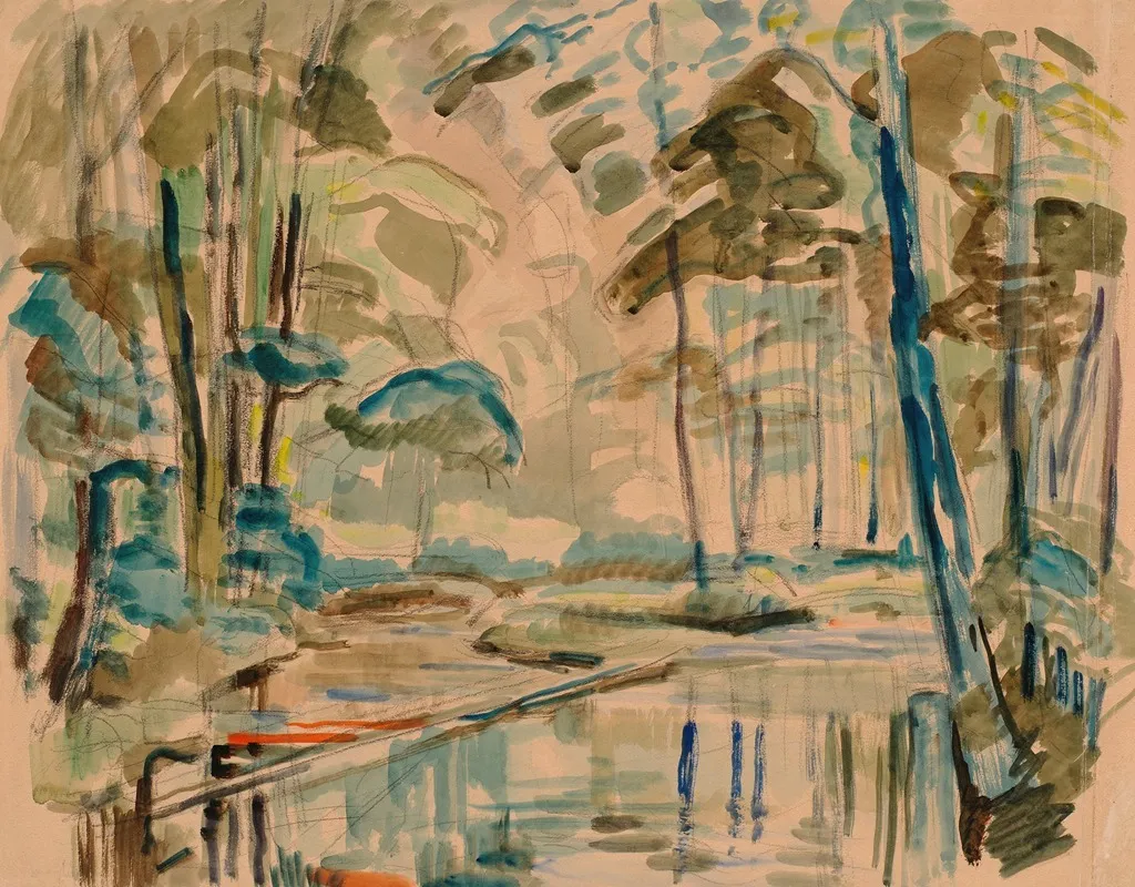 Small Lake by Magnus Enckell - Canvas Print