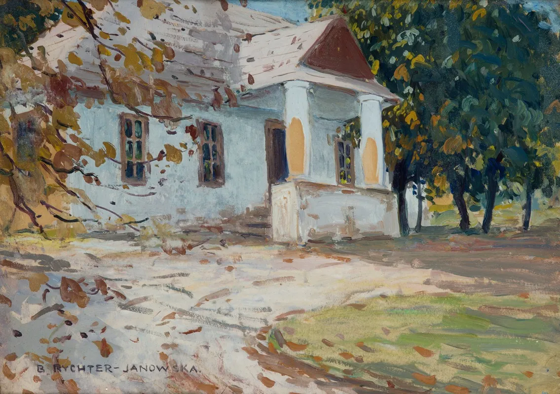 Small Manor by Bronisława Janowska-Rychter - Canvas Print