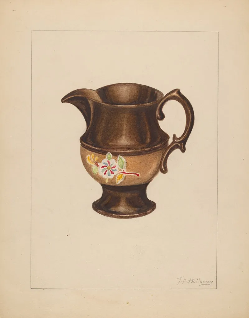Small Pitcher 4 by Thomas Holloway - Canvas Print