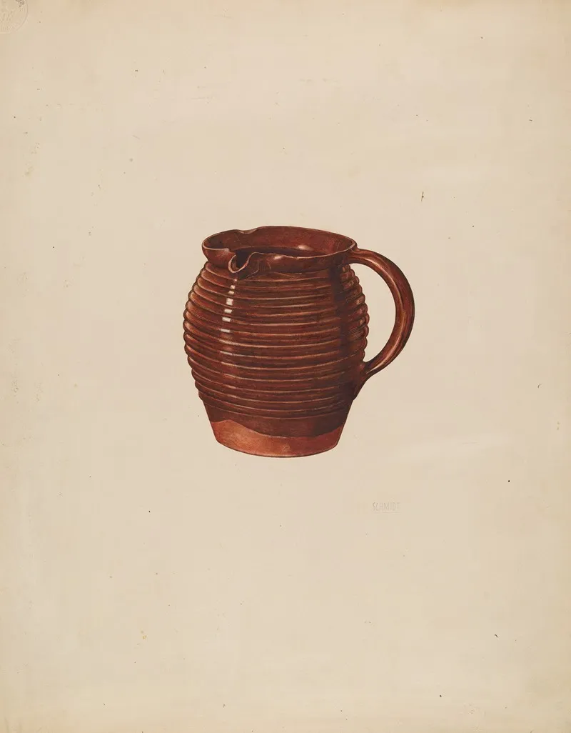 Small Pitcher 5 by William Schmidt - Canvas Print