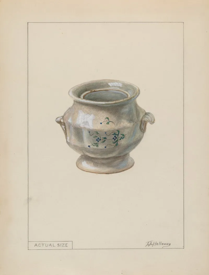 Small Sugar Bowl by Thomas Holloway - Canvas Print
