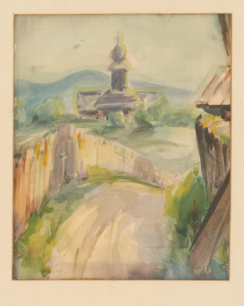 Small Village by Ľudovít Varga - Canvas Print