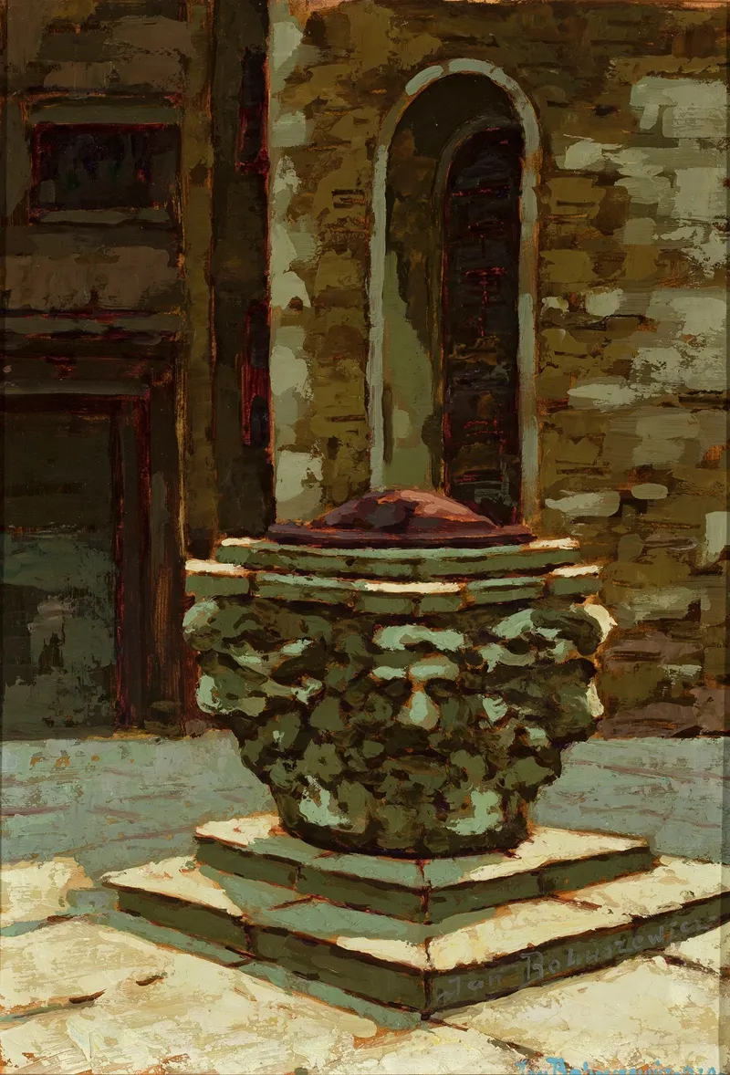 Small Well In Venice In The Sunshine by Jan Bohuszewicz - Canvas Print