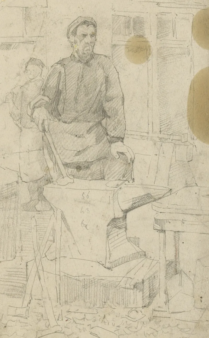 Smid by Jan Veth - Canvas Print