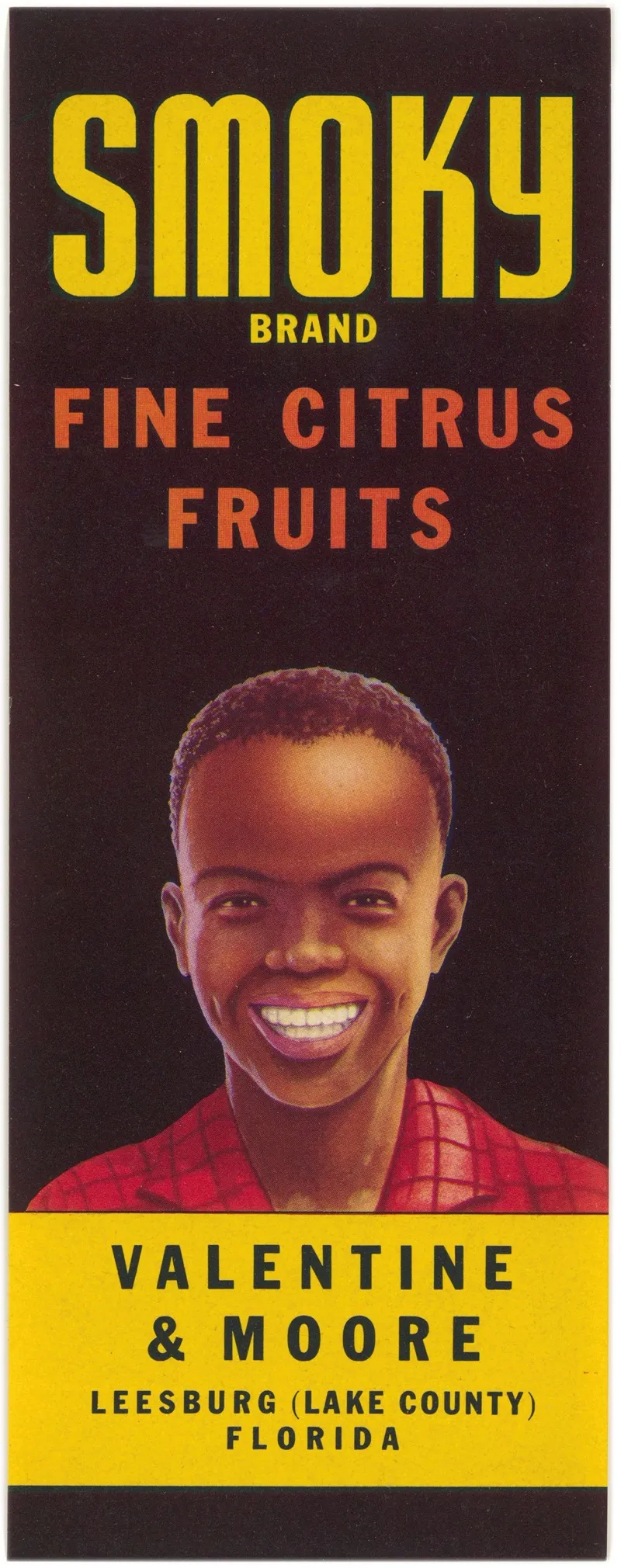 Smoky Brand Fine Citrus Fruit Label
