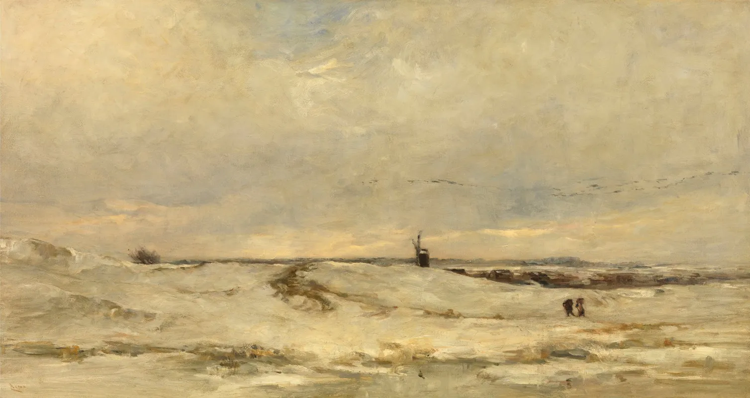 Snow 7 by Louis Artan - Canvas Print