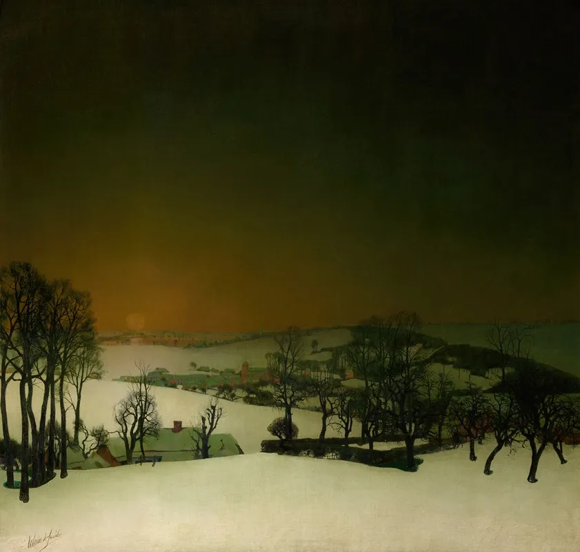 Snow In Flanders by Valerius De Saedeleer - Canvas Print