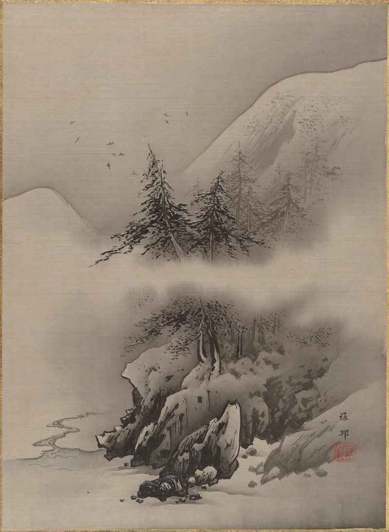 Snow Landscape 3 by Hashimoto Gahō - Canvas Print