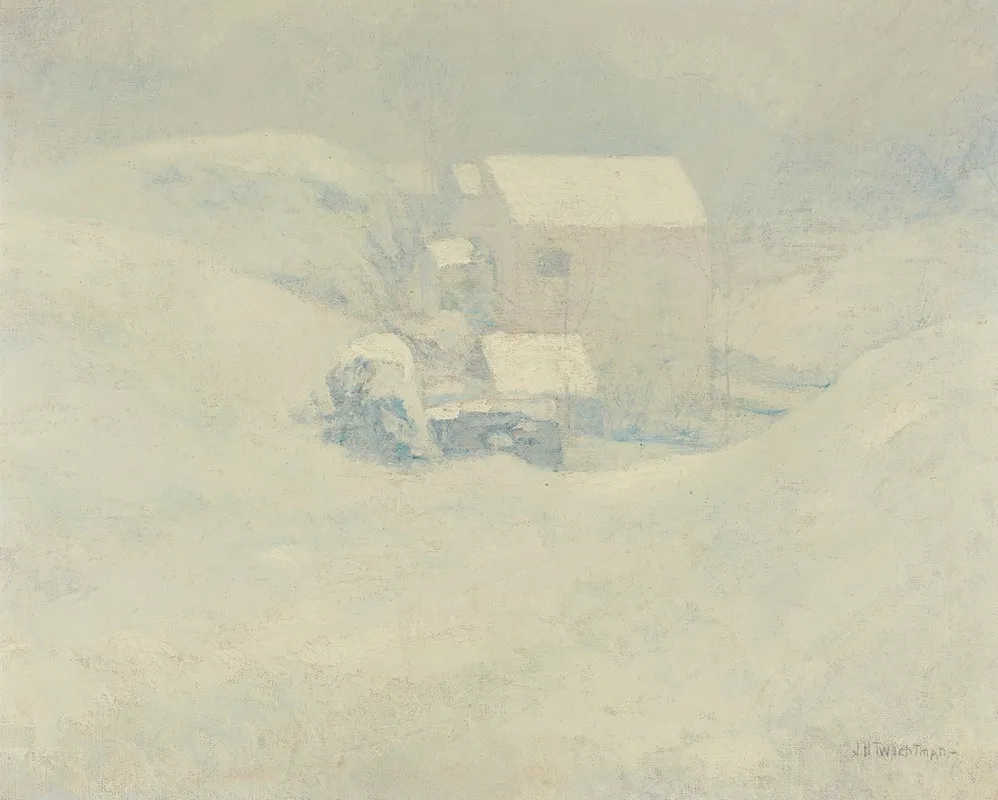Snow by John Henry Twachtman - Canvas Print