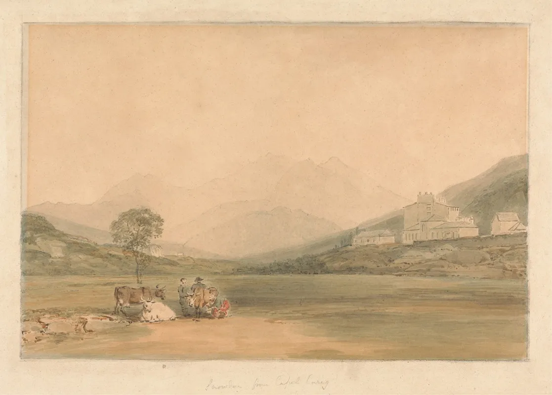 Snowdon From Capel Curig 2 by Samuel Davis - Canvas Print