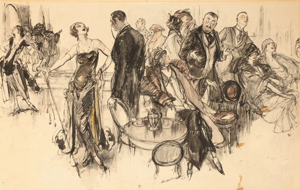 Society Event by Henry Patrick Raleigh - Canvas Print