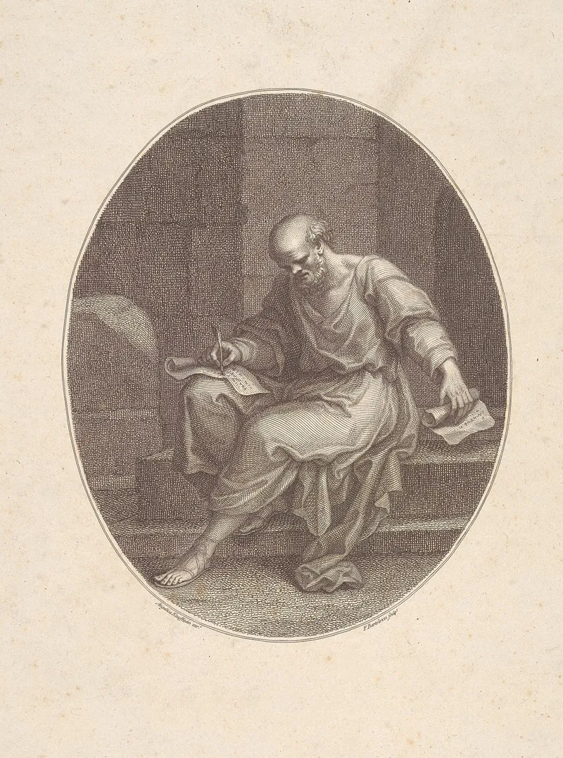 Socrates 3 by Angelica Kauffmann - Canvas Print