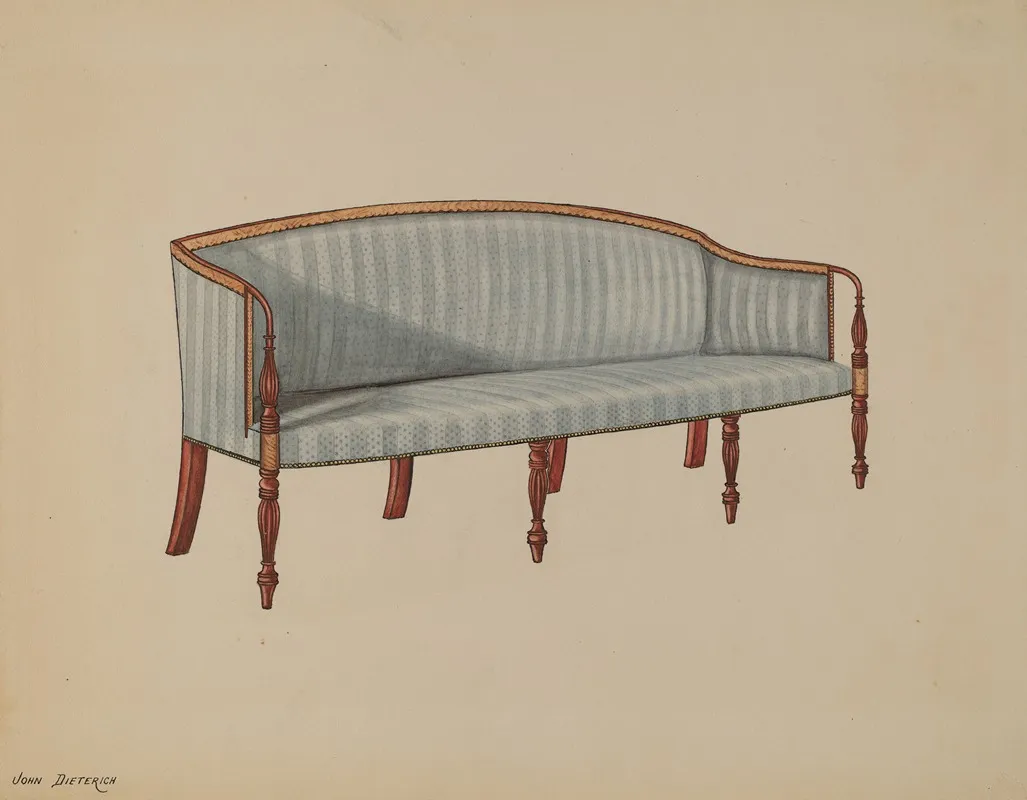 Sofa 30 by John Dieterich - Canvas Print