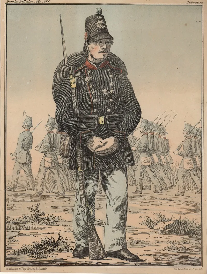 Soldat 19 by Emil Bærentzen - Canvas Print