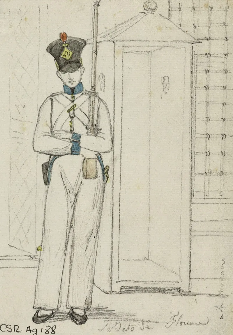 Soldat De Florence by René Marjolin - Canvas Print
