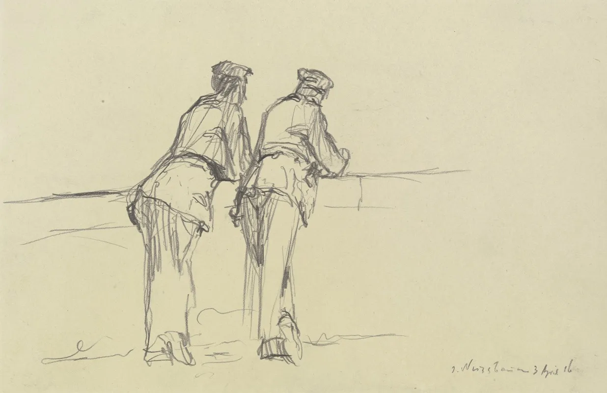 Soldaten Auf Die Front Sehend by Jakob Nussbaum - Canvas Print