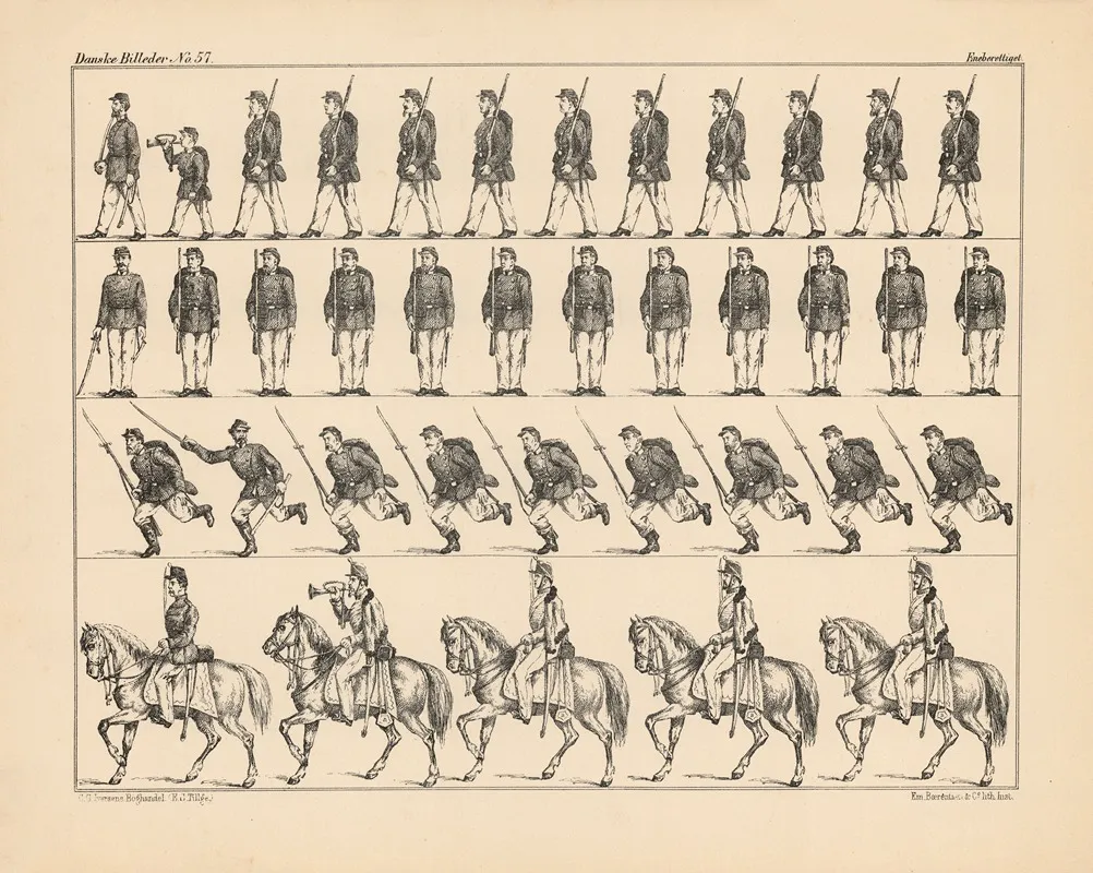 Soldater by Emil Bærentzen - Canvas Print