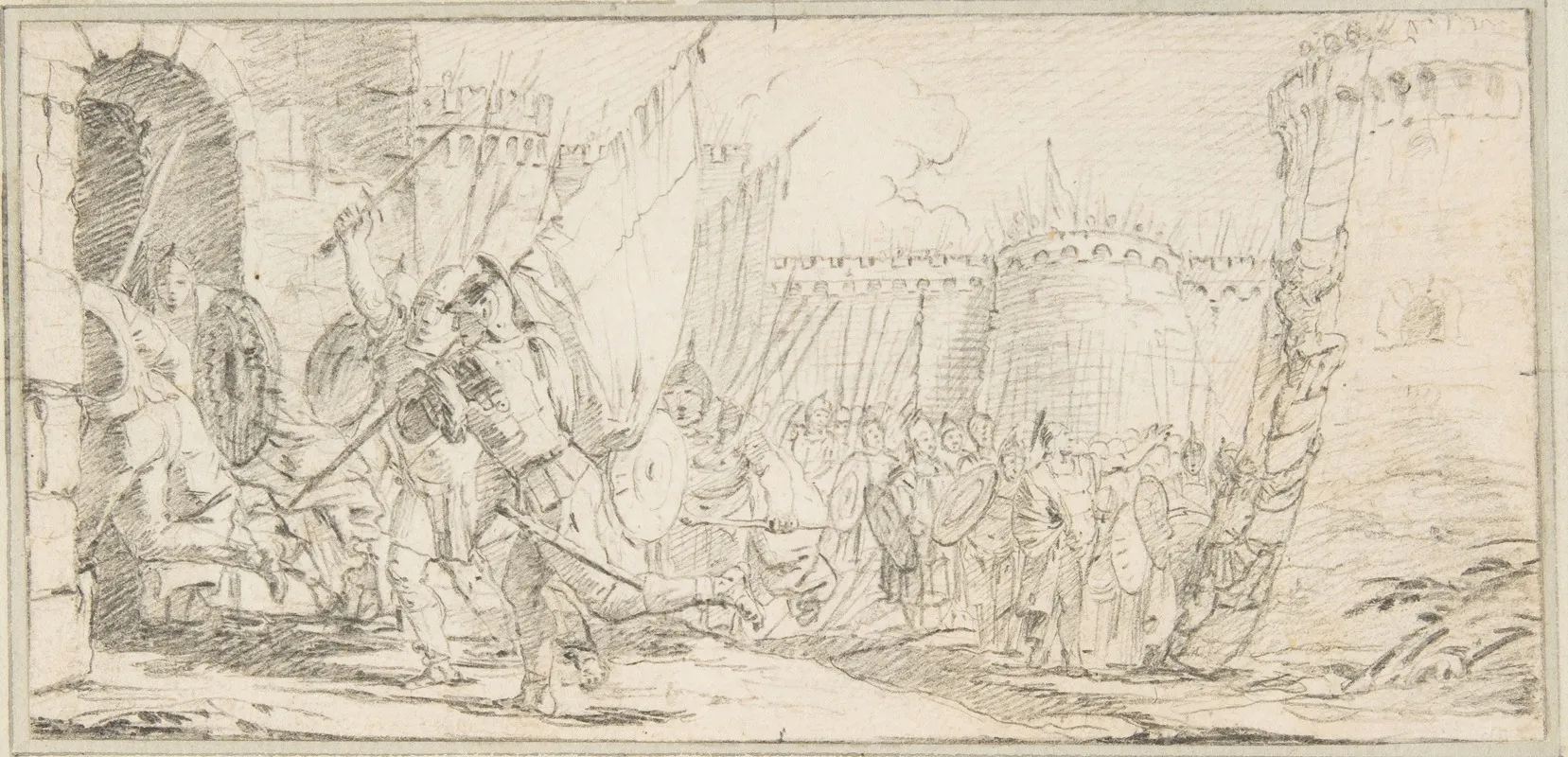 Soldiers Storming A City