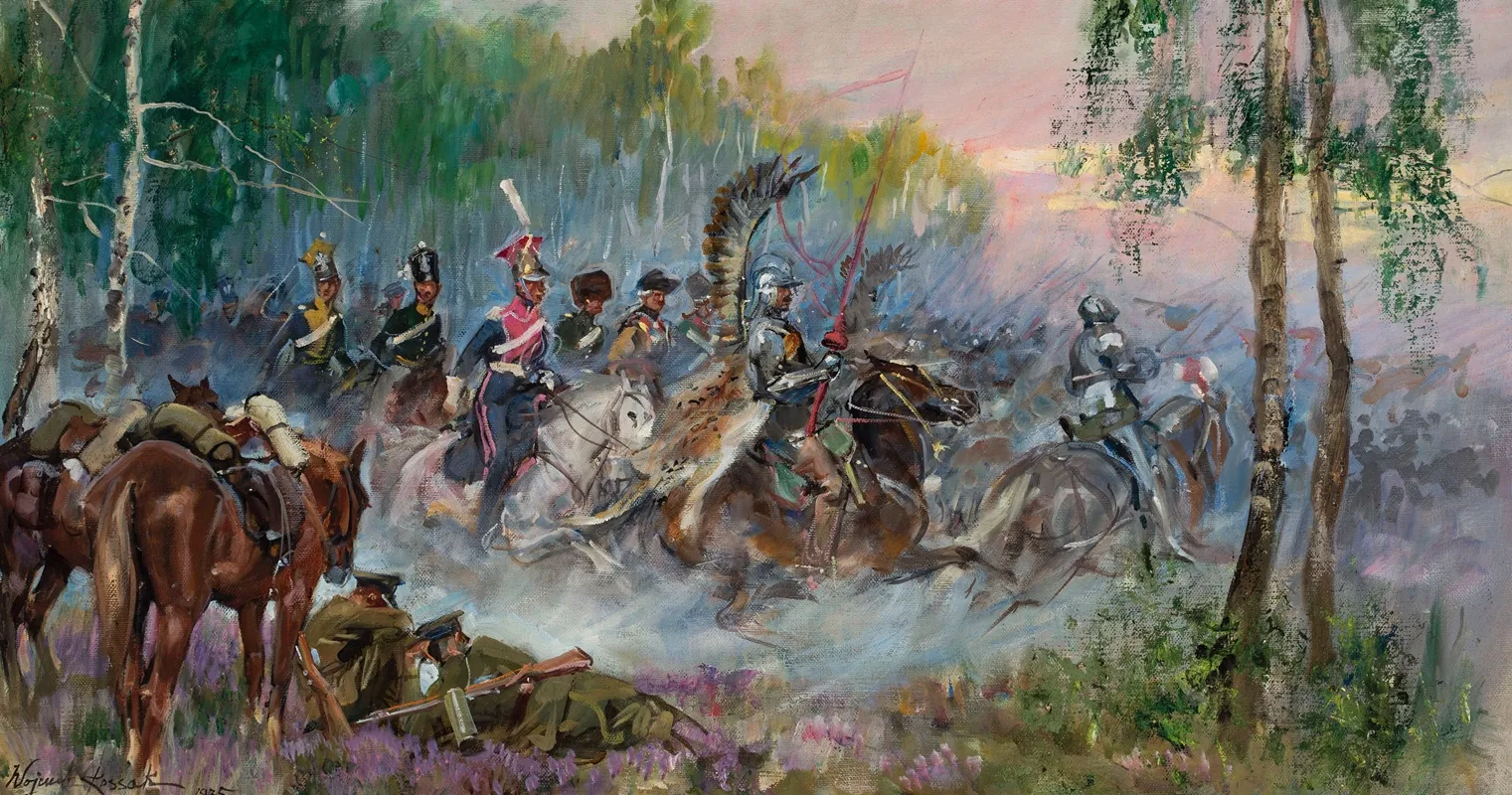 Soldiers Vision Charge In The Forest