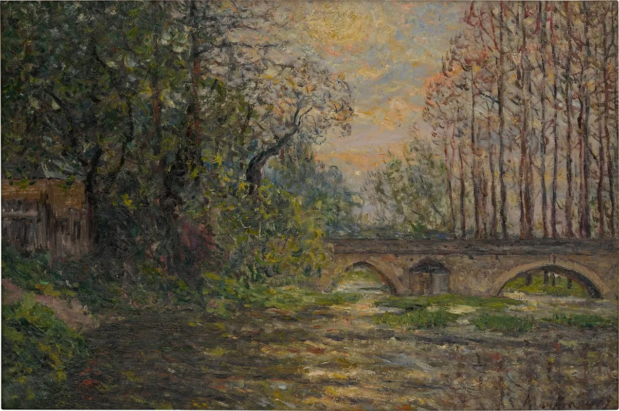 Soleil Couchant Sur Le Loir Lavardin Loir Et Cher