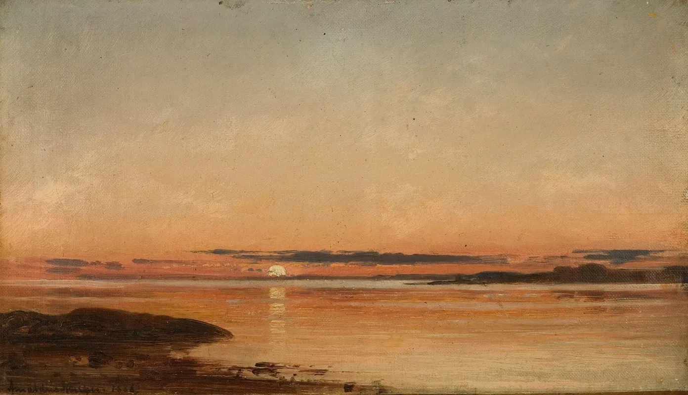 Solnedgang Ved Fredrikstad