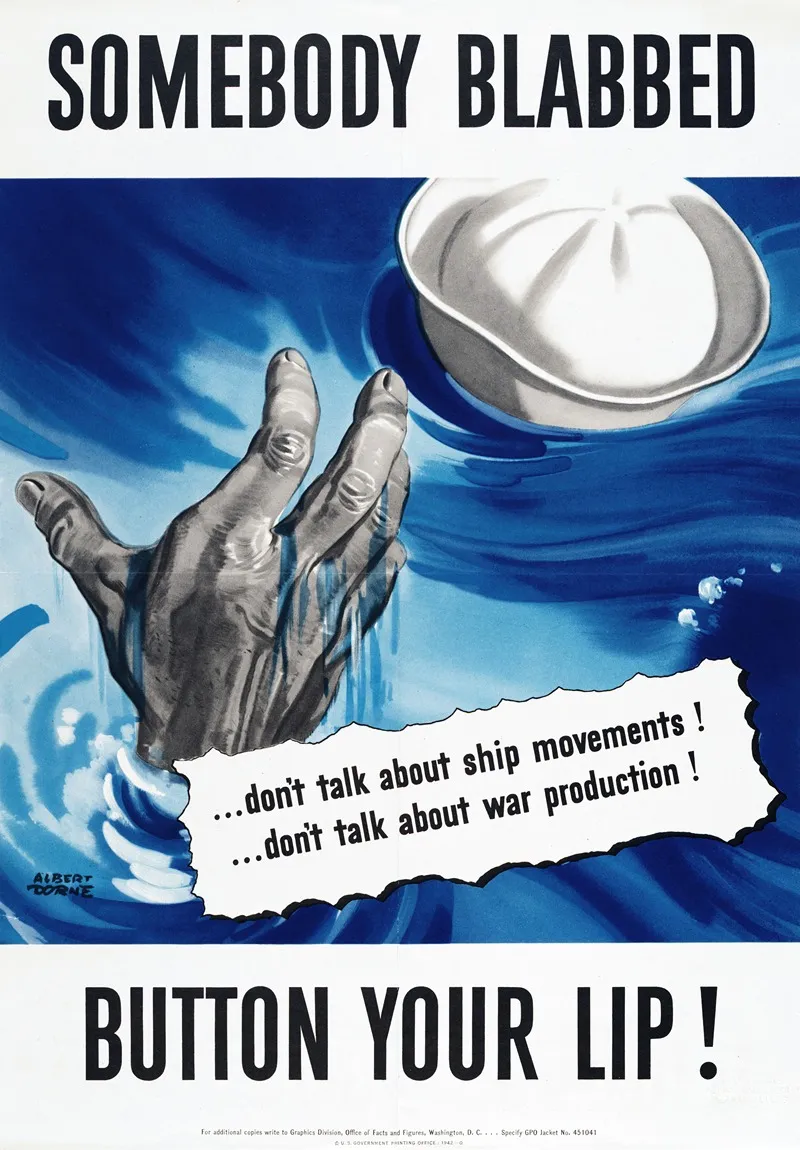 Somebody Blabbed Button Your Lip