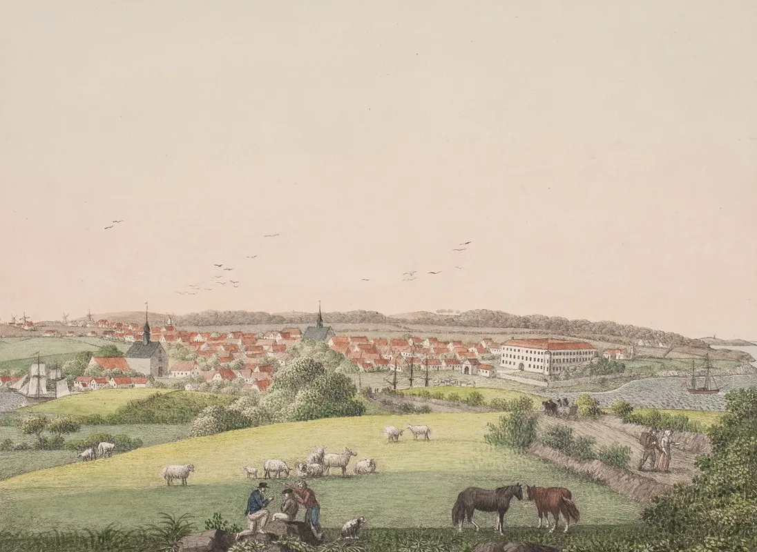 Sonderborg Pa Oen Als by Søren L. Lange - Canvas Print