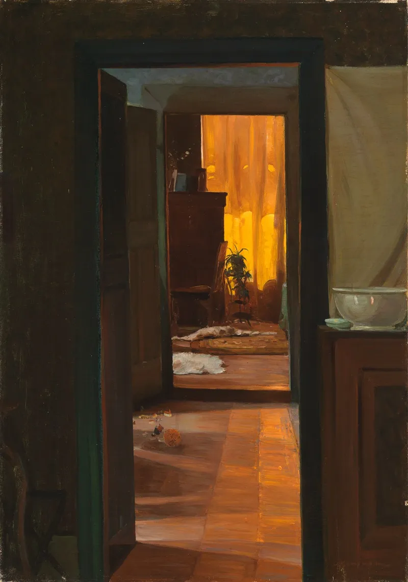 Sonne Im Haus by Gustav Kampmann - Canvas Print