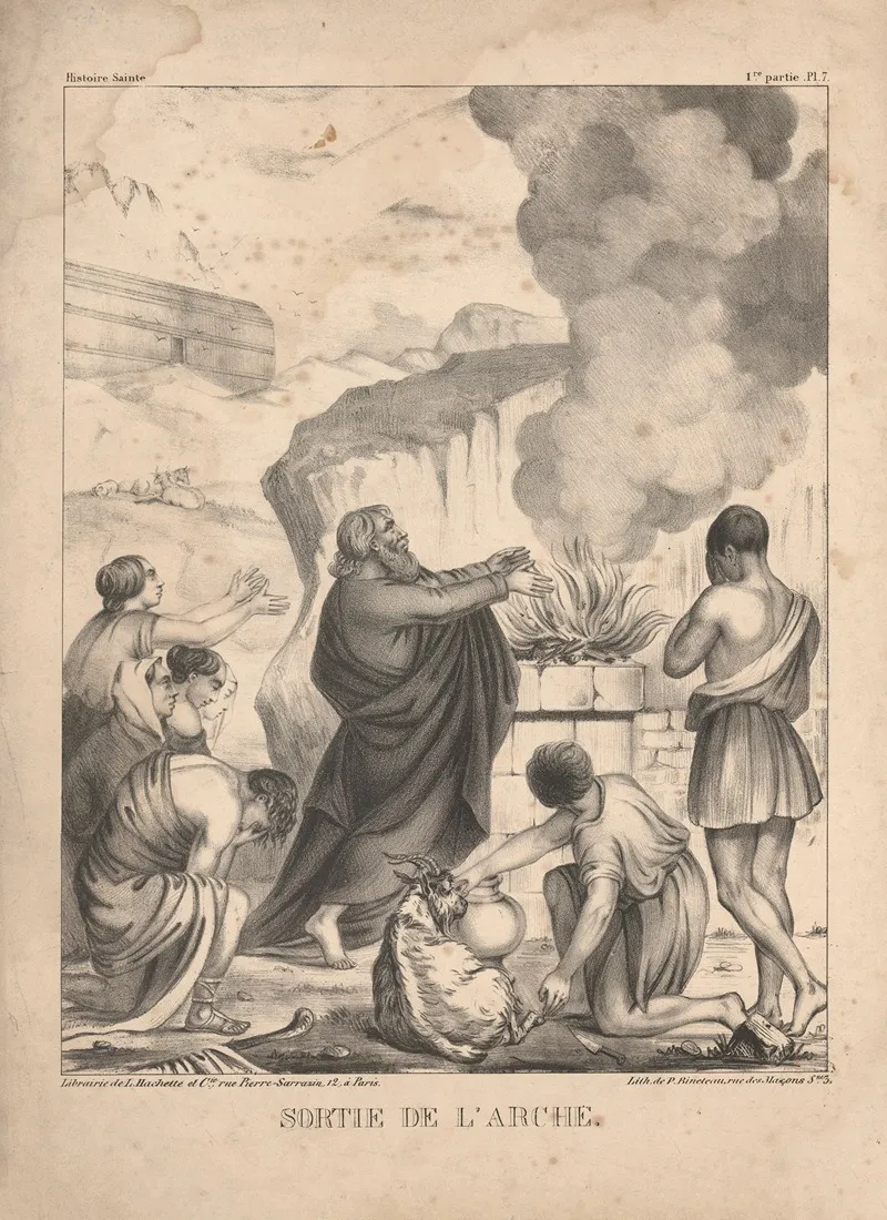 Sortie De Larche by P. Bineteau - Canvas Print