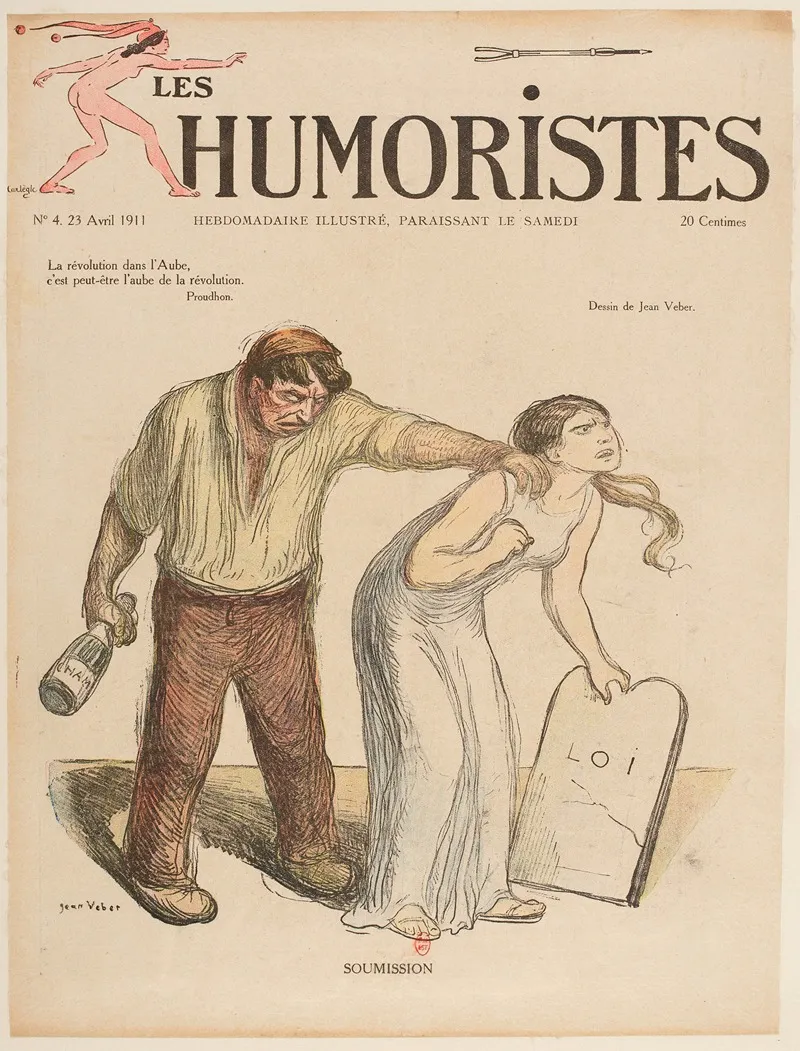 Soumission by Jean Veber - Canvas Print