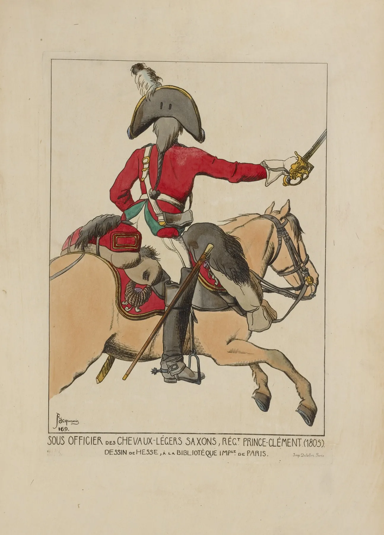 Sous Officier Des Chevaux Legers Saxons Regiment Prince Clement 1805