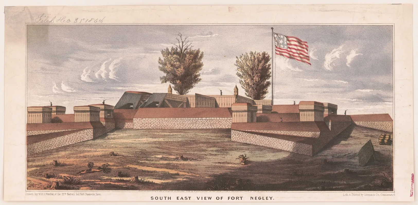 South East View Of Fort Negley