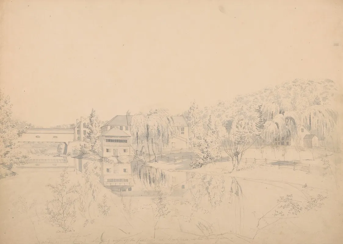 Southerly View Of The Factories At Rockland On The Brandywine